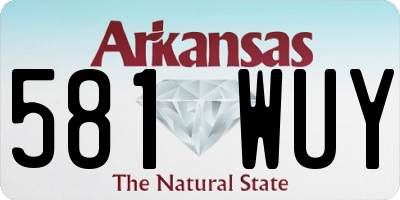 AR license plate 581WUY