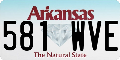 AR license plate 581WVE
