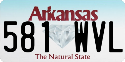 AR license plate 581WVL