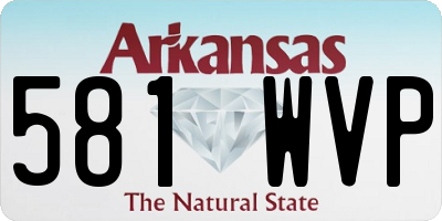 AR license plate 581WVP