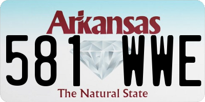 AR license plate 581WWE