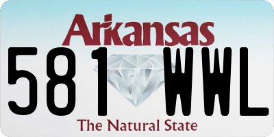 AR license plate 581WWL