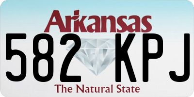 AR license plate 582KPJ