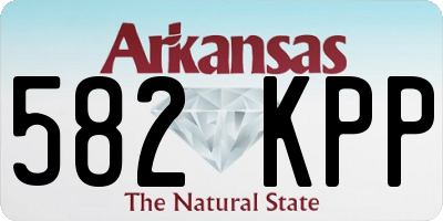 AR license plate 582KPP