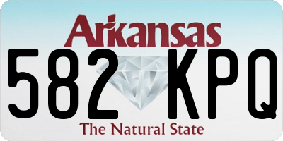 AR license plate 582KPQ