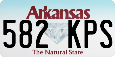 AR license plate 582KPS