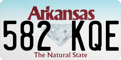 AR license plate 582KQE
