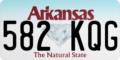 AR license plate 582KQG