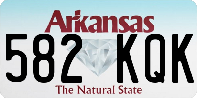 AR license plate 582KQK