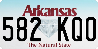 AR license plate 582KQO
