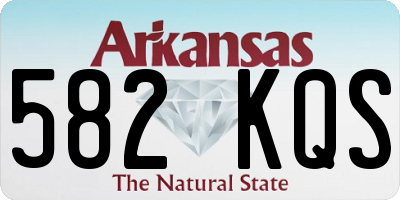 AR license plate 582KQS