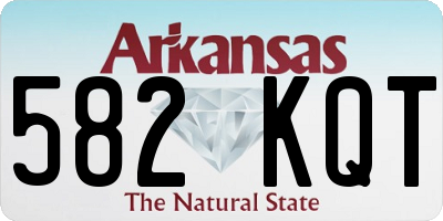 AR license plate 582KQT