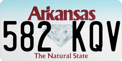 AR license plate 582KQV