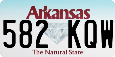 AR license plate 582KQW