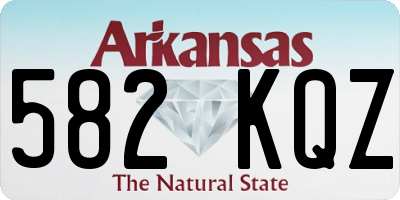 AR license plate 582KQZ