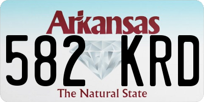 AR license plate 582KRD