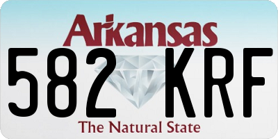 AR license plate 582KRF
