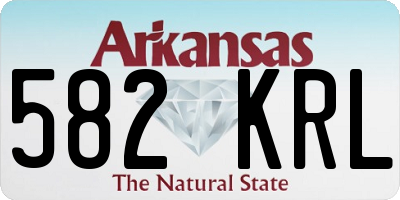 AR license plate 582KRL