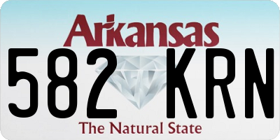 AR license plate 582KRN