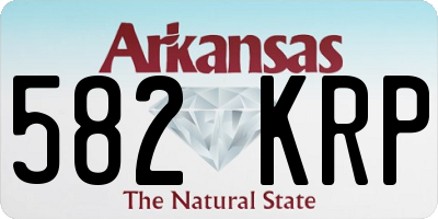 AR license plate 582KRP