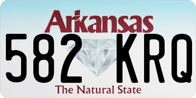 AR license plate 582KRQ