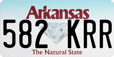 AR license plate 582KRR