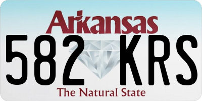 AR license plate 582KRS