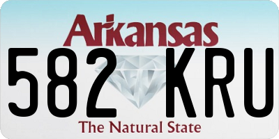 AR license plate 582KRU