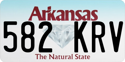 AR license plate 582KRV