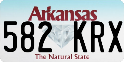 AR license plate 582KRX