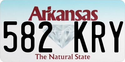 AR license plate 582KRY