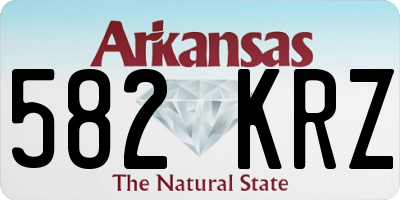 AR license plate 582KRZ