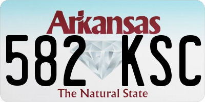 AR license plate 582KSC