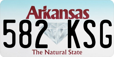 AR license plate 582KSG