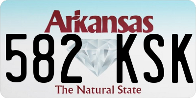 AR license plate 582KSK