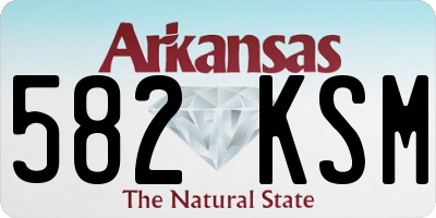AR license plate 582KSM
