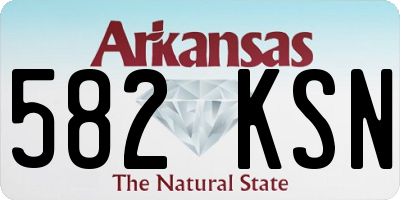 AR license plate 582KSN