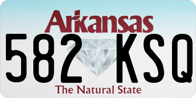 AR license plate 582KSQ