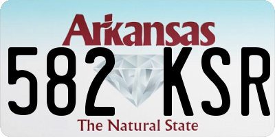 AR license plate 582KSR