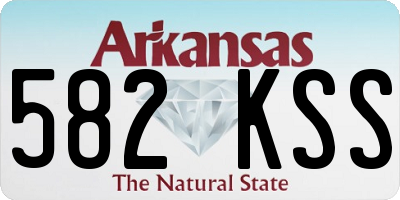AR license plate 582KSS
