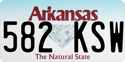 AR license plate 582KSW