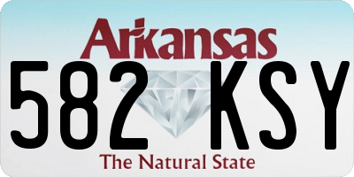 AR license plate 582KSY