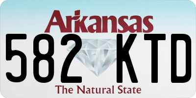 AR license plate 582KTD
