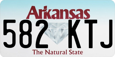 AR license plate 582KTJ