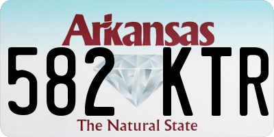 AR license plate 582KTR