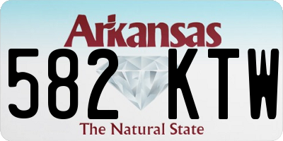 AR license plate 582KTW