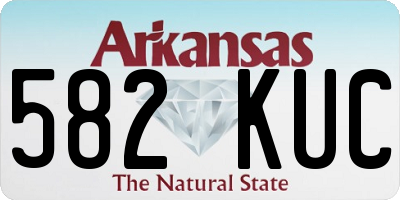 AR license plate 582KUC