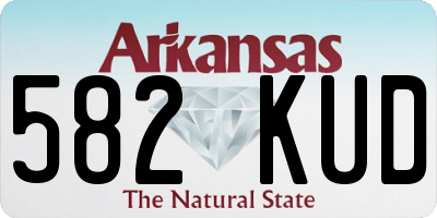 AR license plate 582KUD