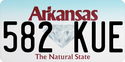 AR license plate 582KUE