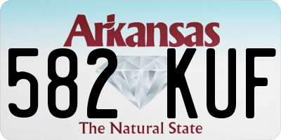 AR license plate 582KUF